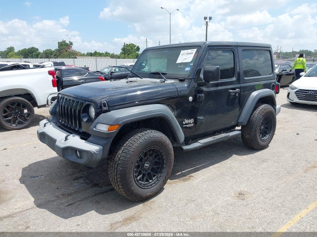 2018 Jeep Wrangler Sport 4x4 მანქანა იყიდება აუქციონზე, vin: 1C4GJXAN1JW283571, აუქციონის ნომერი: 45738800