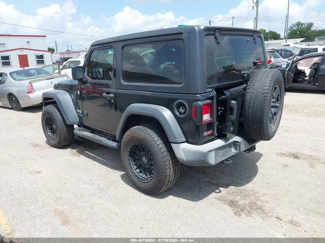 2018 Jeep Wrangler Sport 4x4 მანქანა იყიდება აუქციონზე, vin: 1C4GJXAN1JW283571, აუქციონის ნომერი: 45738800