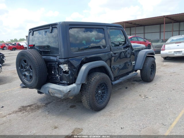 2018 Jeep Wrangler Sport 4x4 მანქანა იყიდება აუქციონზე, vin: 1C4GJXAN1JW283571, აუქციონის ნომერი: 45738800