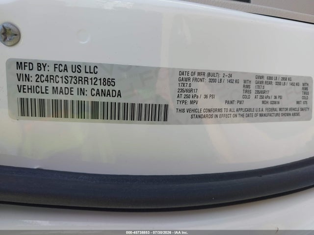 2C4RC1S73RR121865 Chrysler Pacifica Hybrid Select
