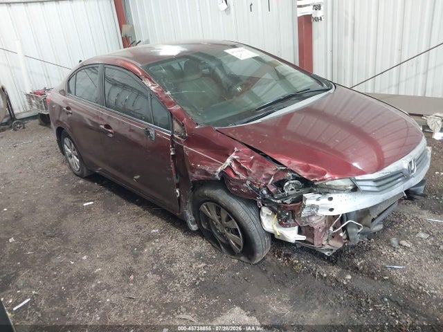 2012 Honda Civic Lx მანქანა იყიდება აუქციონზე, vin: 2HGFB2F5XCH537351, აუქციონის ნომერი: 45738855