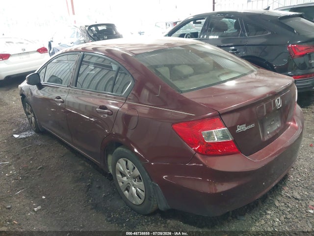 Продажа на аукционе авто 2012 Honda Civic Lx, vin: 2HGFB2F5XCH537351, номер лота: 45738855