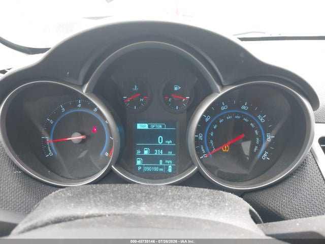 45739146 :رقم المزاد ، 1G1PE5SB3E7353769 vin ، 2014 Chevrolet Cruze 2lt Auto مزاد بيع