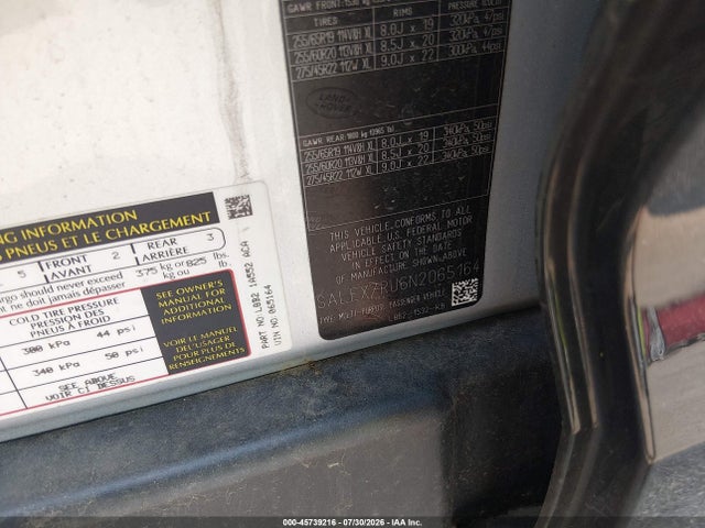 Продажа на аукционе авто 2022 Land Rover Defender 110 X, vin: SALEX7RU6N2065164, номер лота: 45739216