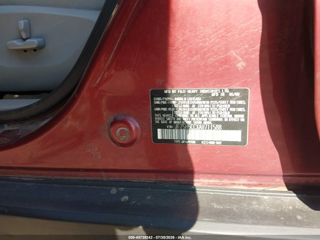 Продаж на аукціоні авто 2010 Subaru Forester 2.5x Premium, vin: JF2SH6CCXAH711588, номер лоту: 45739242