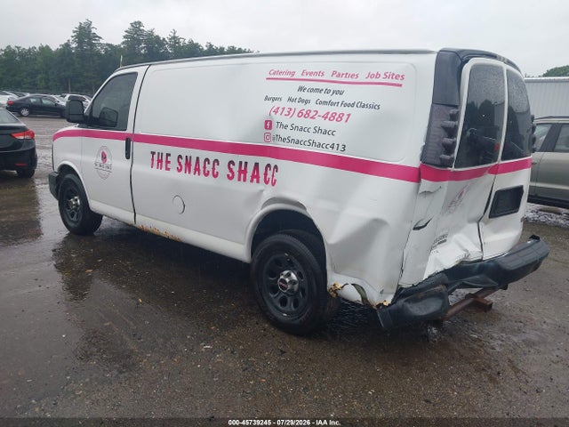 Продаж на аукціоні авто 2012 Gmc Savana 1500 Work Van, vin: 1GTS7AFX6C1119121, номер лоту: 45739245