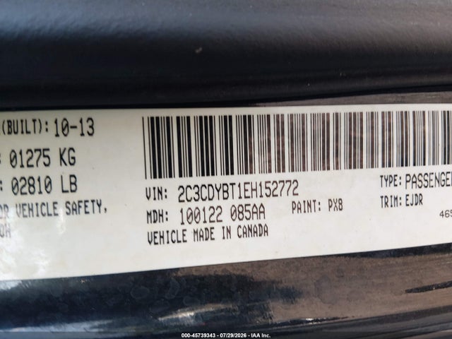 Продаж на аукціоні авто 2014 Dodge Challenger R/t Classic, vin: 2C3CDYBT1EH152772, номер лоту: 45739343