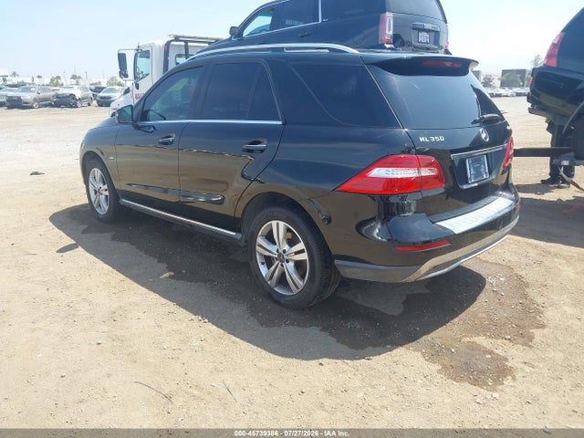 45739386 :رقم المزاد ، 4JGDA5HB5CA030185 vin ، 2012 Mercedes-benz Ml 350 4matic مزاد بيع