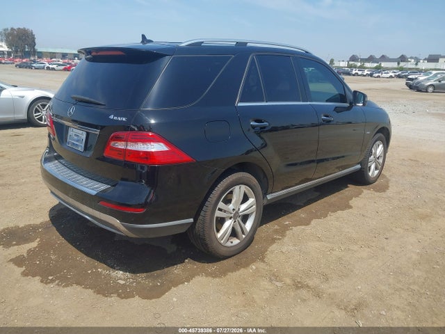 45739386 :رقم المزاد ، 4JGDA5HB5CA030185 vin ، 2012 Mercedes-benz Ml 350 4matic مزاد بيع