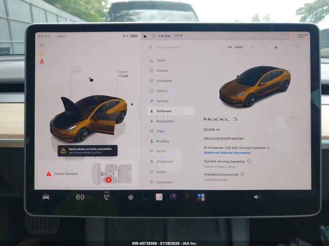 Продажа на аукционе авто 2023 Tesla Model 3 Rear-wheel Drive, vin: 5YJ3E1EA2PF499384, номер лота: 45739389