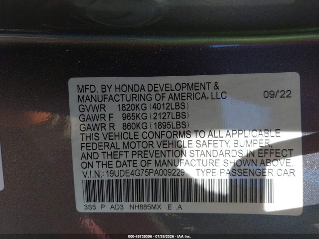Acura Integra A-spec W/ Technology 2023 19UDE4G75PA009229 Image 9