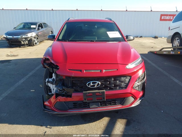 2022 Hyundai Kona N Line მანქანა იყიდება აუქციონზე, vin: KM8K33A30NU867176, აუქციონის ნომერი: 45739477