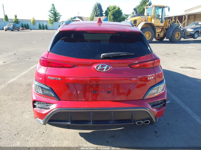2022 Hyundai Kona N Line მანქანა იყიდება აუქციონზე, vin: KM8K33A30NU867176, აუქციონის ნომერი: 45739477