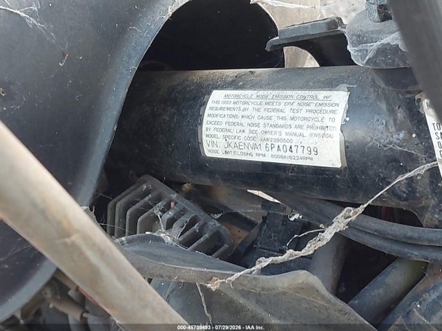 Aukcja sprzedaży 1993 Kawasaki En500, vin: JKAENVA16PA047799, numer aukcji: 45739493