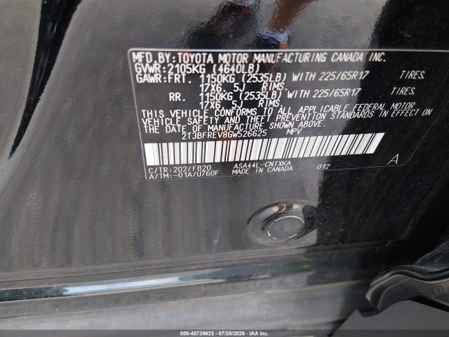 Toyota RAV4 LE 2016 2T3BFREV8GW526625 Image 9