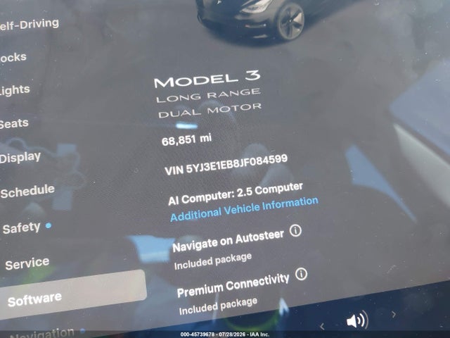 Tesla Model 3 Long Range/performance 2018 5YJ3E1EB8JF084599 Image 15