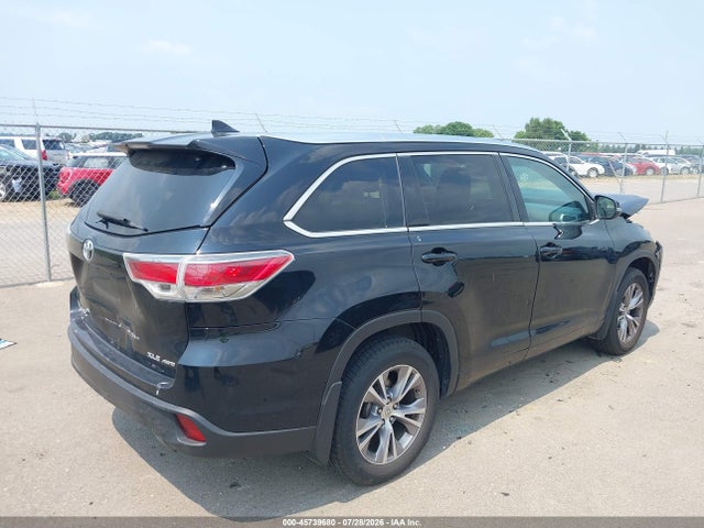 Toyota Highlander Xle V6 2015 5TDJKRFH9FS116318 Image 4