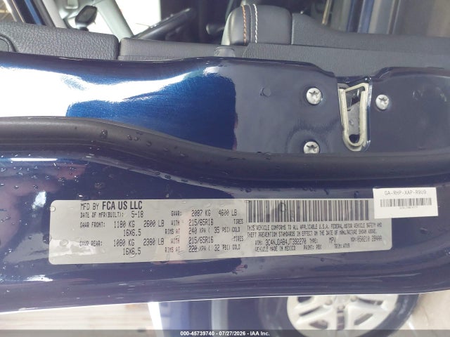 Продажа на аукционе авто 2018 Jeep Compass Sport 4x4, vin: 3C4NJDAB4JT392270, номер лота: 45739740