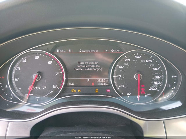45739754 :رقم المزاد ، WUAW2AFC1GN903897 vin ، 2016 Audi Rs 7 Prestige مزاد بيع