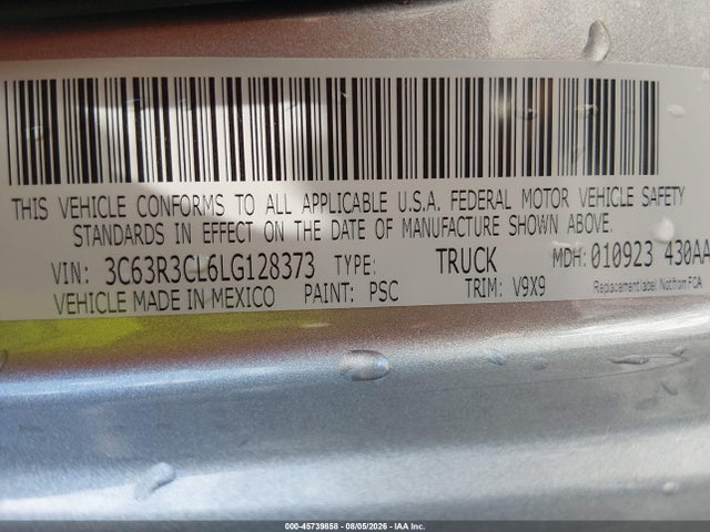 Продажа на аукционе авто 2020 Ram 3500 Tradesman  4x4 6'4 Box, vin: 3C63R3CL6LG128373, номер лота: 45739858