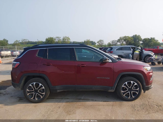 Aukcja sprzedaży 2022 Jeep Compass Limited 4x4, vin: 3C4NJDCB4NT143227, numer aukcji: 45740013