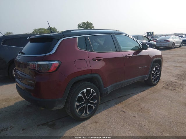 Aukcja sprzedaży 2022 Jeep Compass Limited 4x4, vin: 3C4NJDCB4NT143227, numer aukcji: 45740013