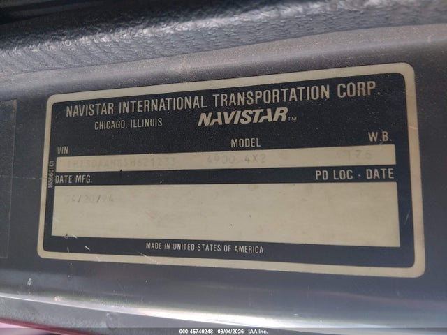 Продажа на аукционе авто 1995 International 4000 4900, vin: 1HTSDAAN8SH621233, номер лота: 45740248