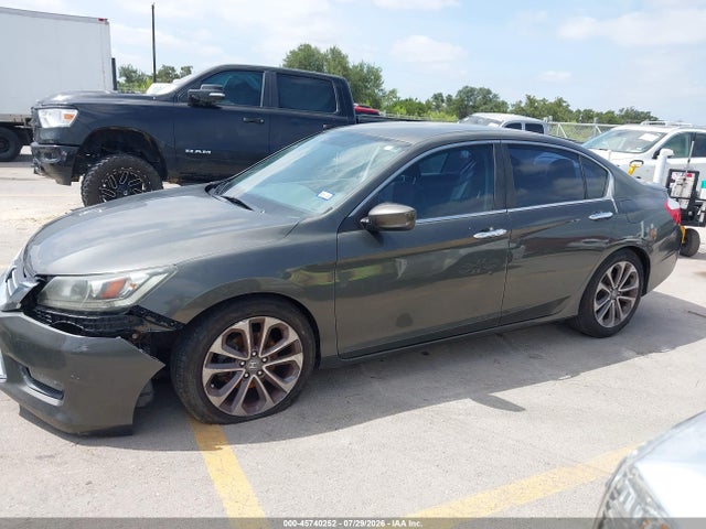 2014 Honda Accord Sport მანქანა იყიდება აუქციონზე, vin: 1HGCR2F52EA143990, აუქციონის ნომერი: 45740252