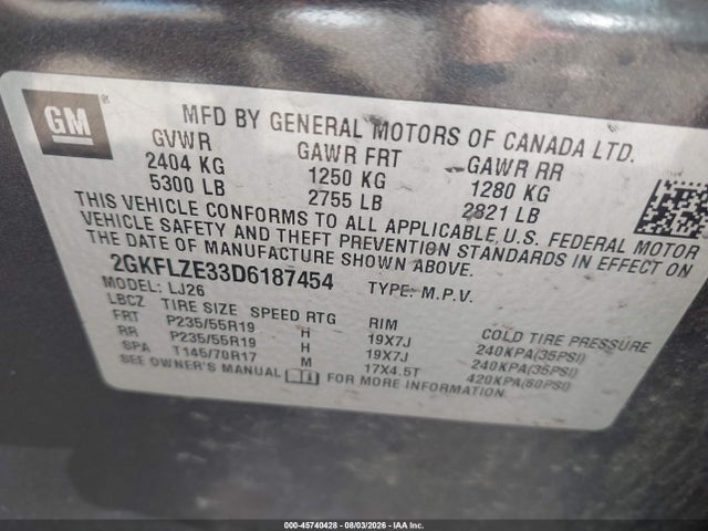 Продаж на аукціоні авто 2013 Gmc Terrain Denali, vin: 2GKFLZE33D6187454, номер лоту: 45740428