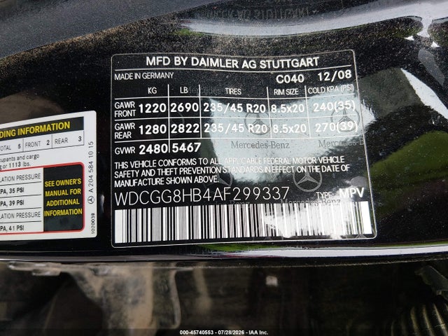 Продаж на аукціоні авто 2010 Mercedes-benz Glk 350 4matic, vin: WDCGG8HB4AF299337, номер лоту: 45740553