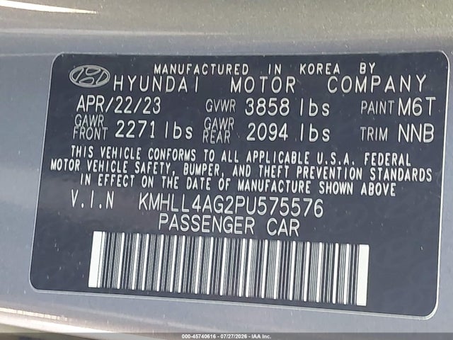 Hyundai ELANTRA SE 2023 KMHLL4AG2PU575576 Image 9