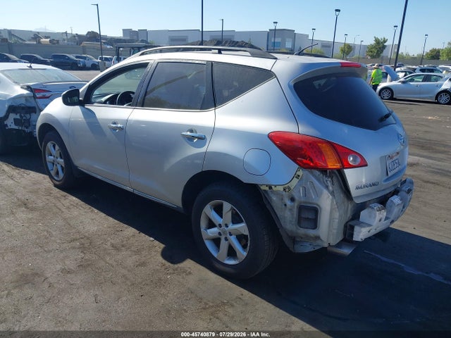 2009 Nissan Murano S მანქანა იყიდება აუქციონზე, vin: JN8AZ18U69W102005, აუქციონის ნომერი: 45740879