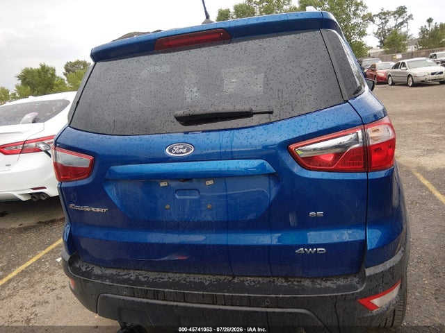 2022 Ford Ecosport Se მანქანა იყიდება აუქციონზე, vin: MAJ6S3GL0NC465430, აუქციონის ნომერი: 45741053