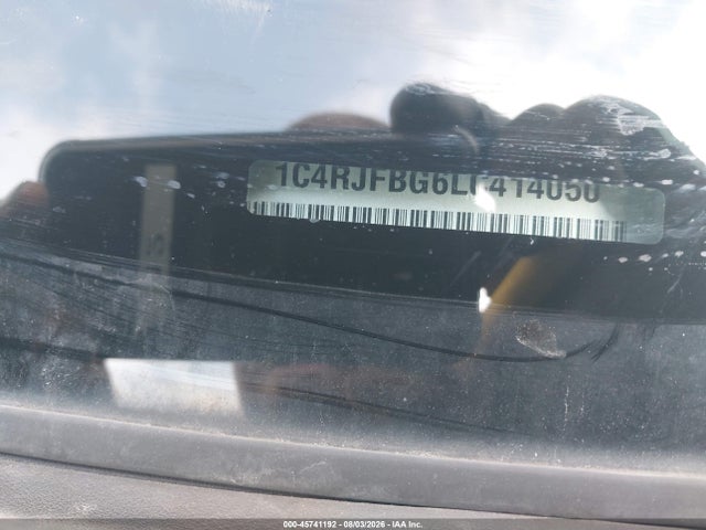 45741192 :رقم المزاد ، 1C4RJFBG6LC414050 vin ، 2020 Jeep Grand Cherokee Limited 4x4 مزاد بيع