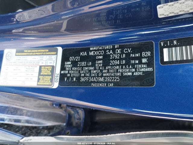 KIA Forte Gt-line 2021 3KPF34AD9ME392225 Image 9