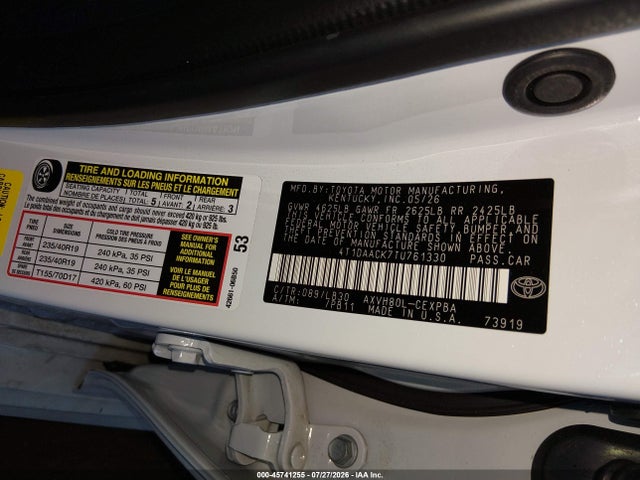 Toyota CAMRY XSE 2026 4T1DAACK7TU761330 Image 9