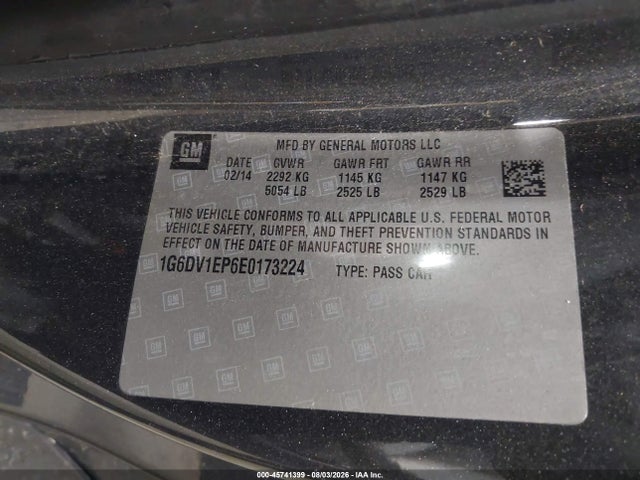 Продаж на аукціоні авто 2014 Cadillac Cts-v, vin: 1G6DV1EP6E0173224, номер лоту: 45741399