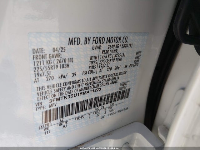 Ford Mustang Mach-e Premium 2025 3FMTK3SU1SMA11223 Image 9