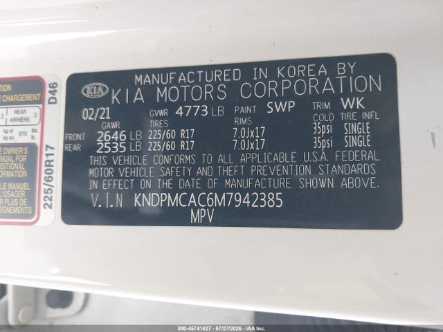 KIA Sportage Lx 2021 KNDPMCAC6M7942385 Image 9