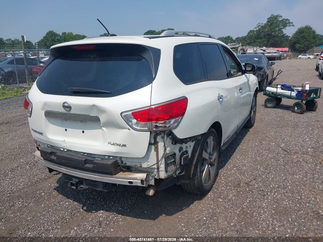 2015 Nissan Pathfinder Platinum მანქანა იყიდება აუქციონზე, vin: 5N1AR2MN2FC644758, აუქციონის ნომერი: 45741461