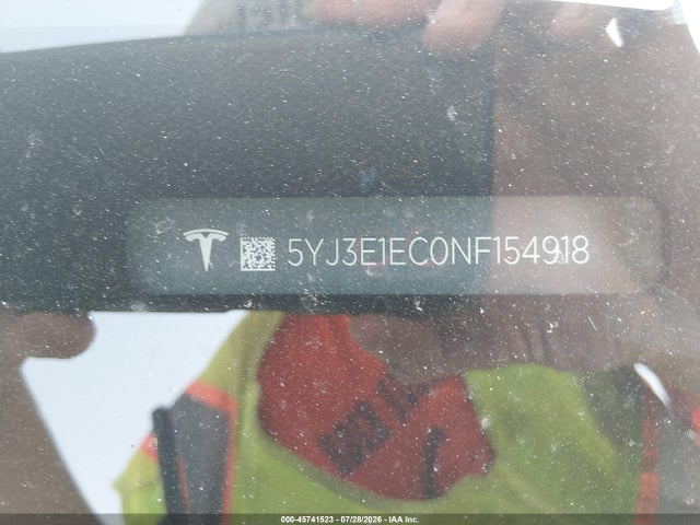 Продаж на аукціоні авто 2022 Tesla Model 3 Performance Dual Motor All-wheel Drive, vin: 5YJ3E1EC0NF154918, номер лоту: 45741523
