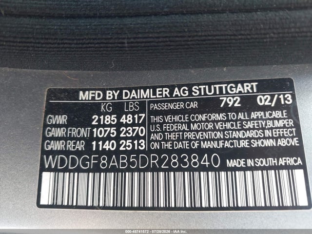 2013 Mercedes-benz C 300 Sport 4matic მანქანა იყიდება აუქციონზე, vin: WDDGF8AB5DR283840, აუქციონის ნომერი: 45741572