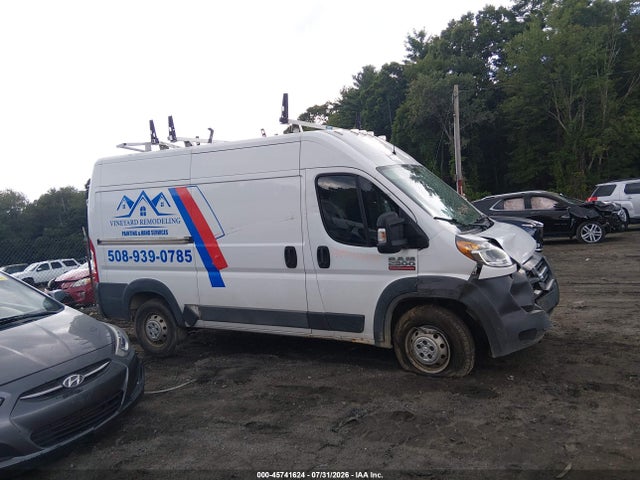 2016 Ram Promaster 2500 High Roof მანქანა იყიდება აუქციონზე, vin: 3C6TRVCG6GE136554, აუქციონის ნომერი: 45741624