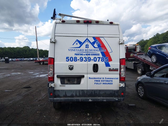 2016 Ram Promaster 2500 High Roof მანქანა იყიდება აუქციონზე, vin: 3C6TRVCG6GE136554, აუქციონის ნომერი: 45741624