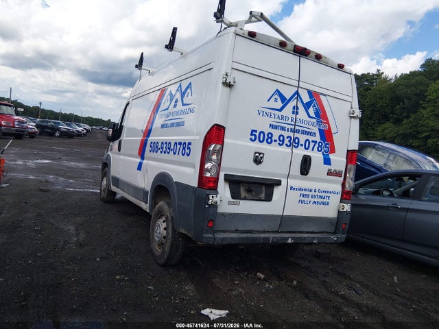 2016 Ram Promaster 2500 High Roof მანქანა იყიდება აუქციონზე, vin: 3C6TRVCG6GE136554, აუქციონის ნომერი: 45741624