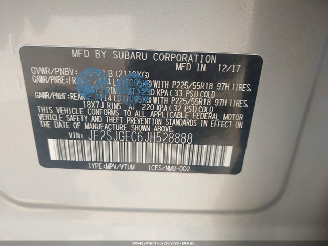 Subaru Forester 2.0xt Premium 2018 JF2SJGEC6JH528888 Image 9