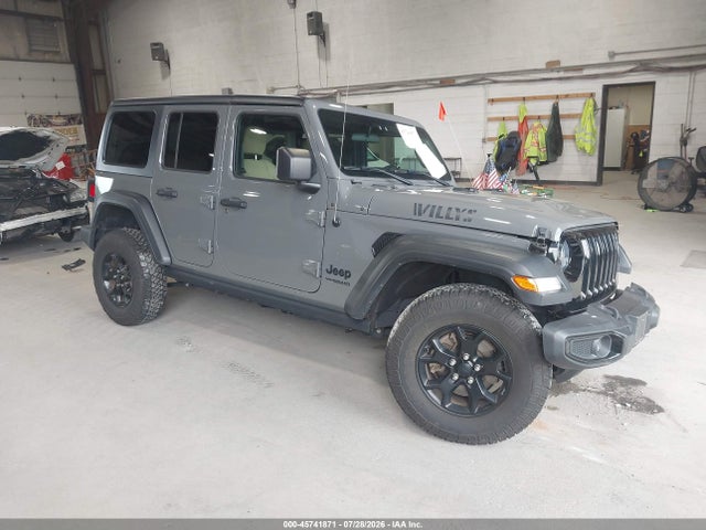 Auction sale of the 2021 Jeep Wrangler Unlimited Willys Sport 4x4, vin: 1C4HJXDN5MW859215, lot number: 45741871