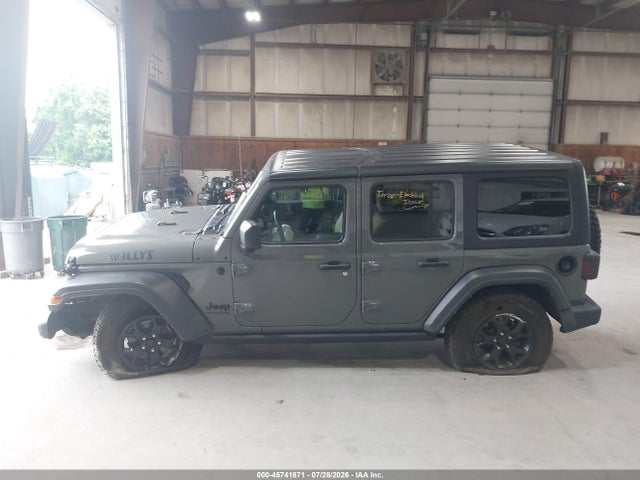 45741871 :رقم المزاد ، 1C4HJXDN5MW859215 vin ، 2021 Jeep Wrangler Unlimited Willys Sport 4x4 مزاد بيع