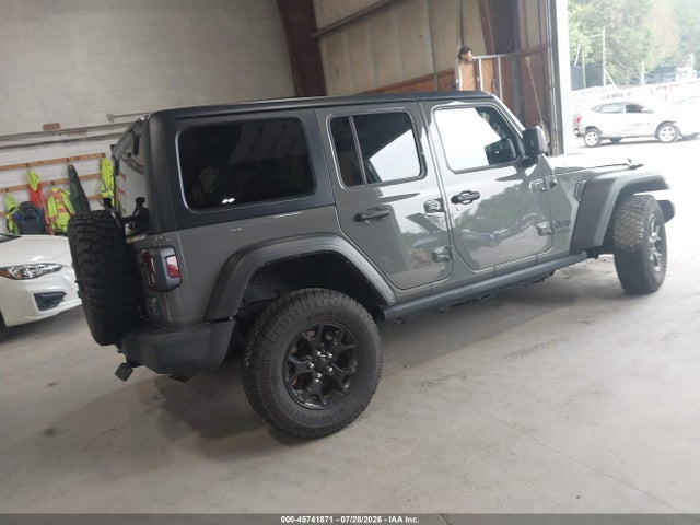 45741871 :رقم المزاد ، 1C4HJXDN5MW859215 vin ، 2021 Jeep Wrangler Unlimited Willys Sport 4x4 مزاد بيع