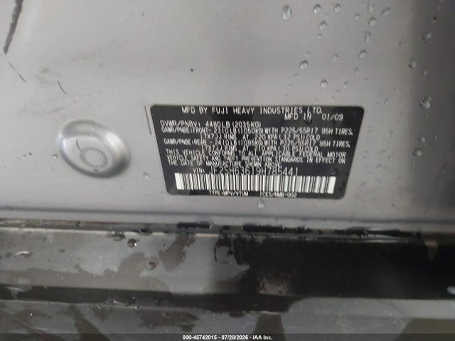 Продаж на аукціоні авто 2009 Subaru Forester 2.5x, vin: JF2SH63619H785441, номер лоту: 45742015